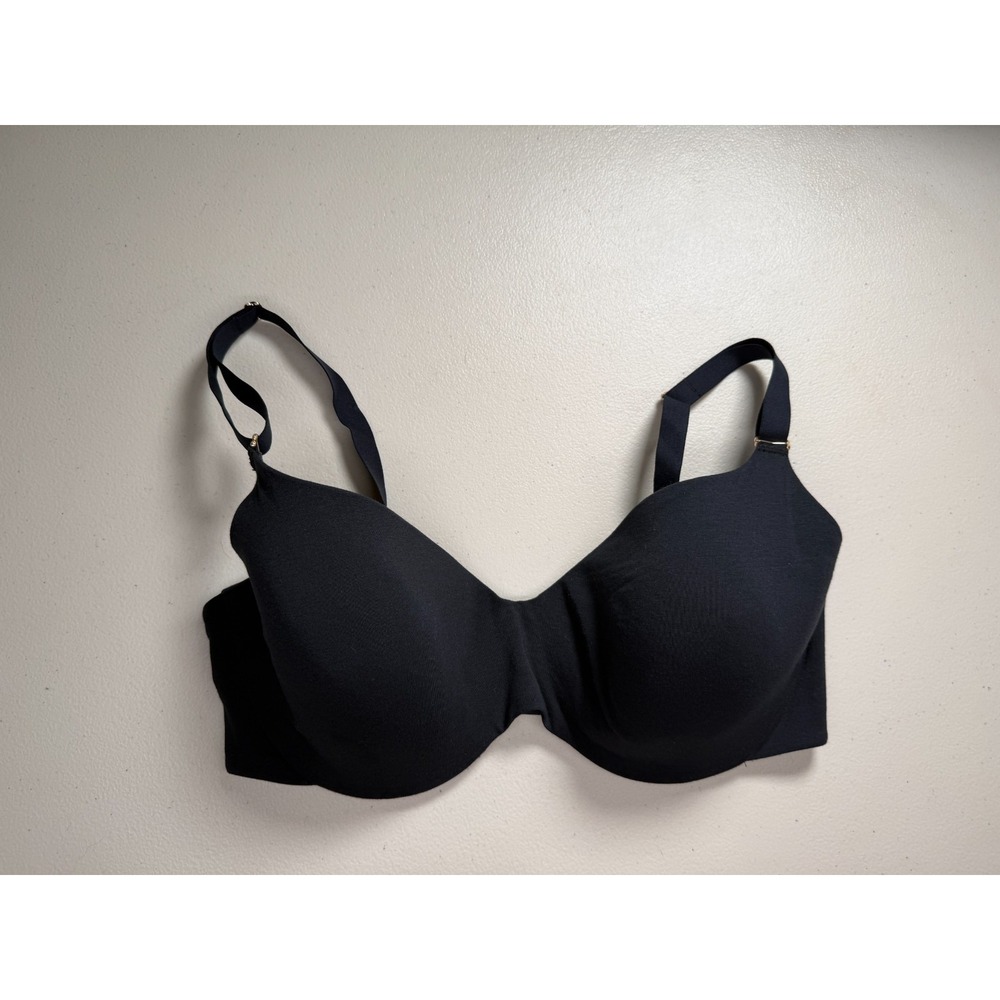 ThirdLove Organic Cloud Cotton T-Shirt Bra 36E Black Underwire Padded Minimalist